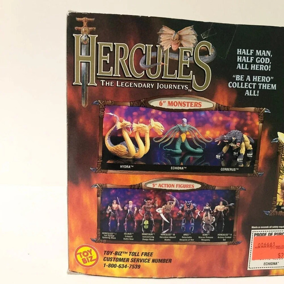 Vtg 1995 Hercules The Legendary Journeys Echidna 5 Inch Toy Biz Damaged Box - Picture 11 of 16